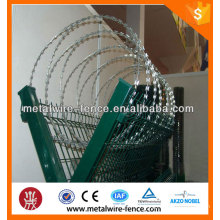 Hot dip galvanized razor barbed wire for airport fence